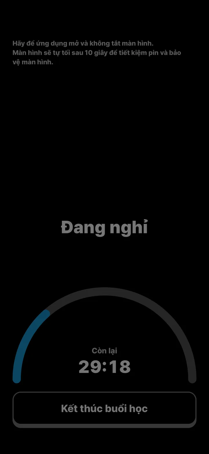 Màn hình đang nghỉ